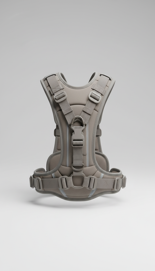 Ergonomic Pebble gray harness