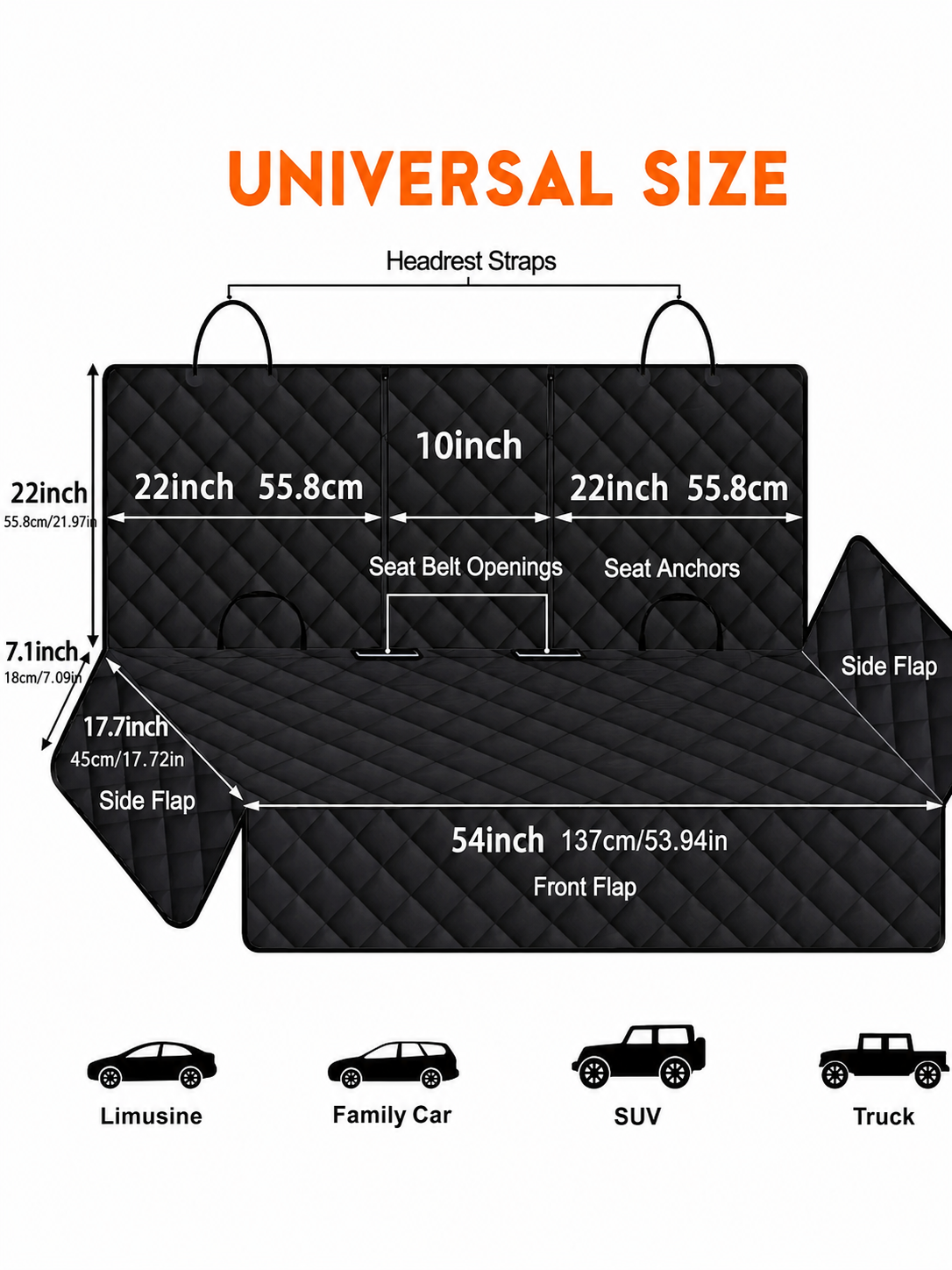 Dog Car Seat Cover Pet Travel Carrier Mattress Waterproof