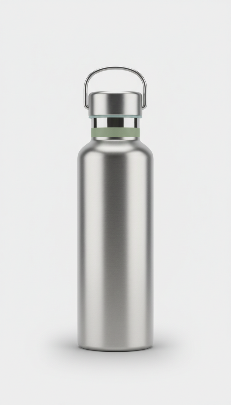 Stainless steel portable water bottle