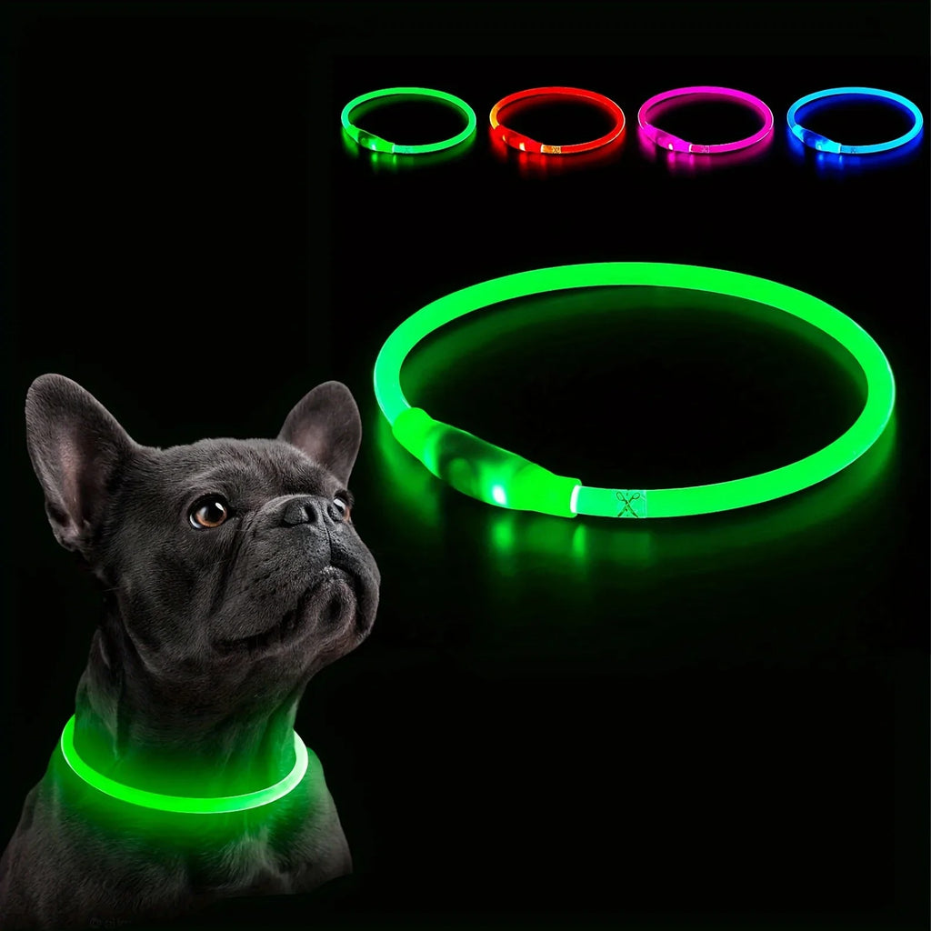 USB Rechargeable Collar Pet Dog LED Light
