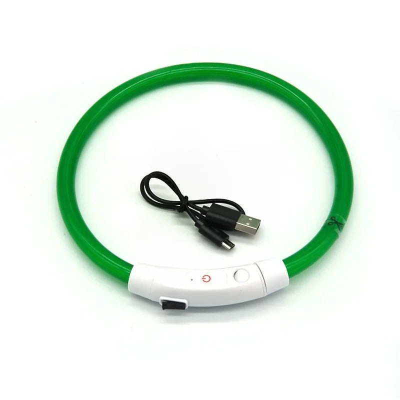 USB Rechargeable Collar Pet Dog LED Light
